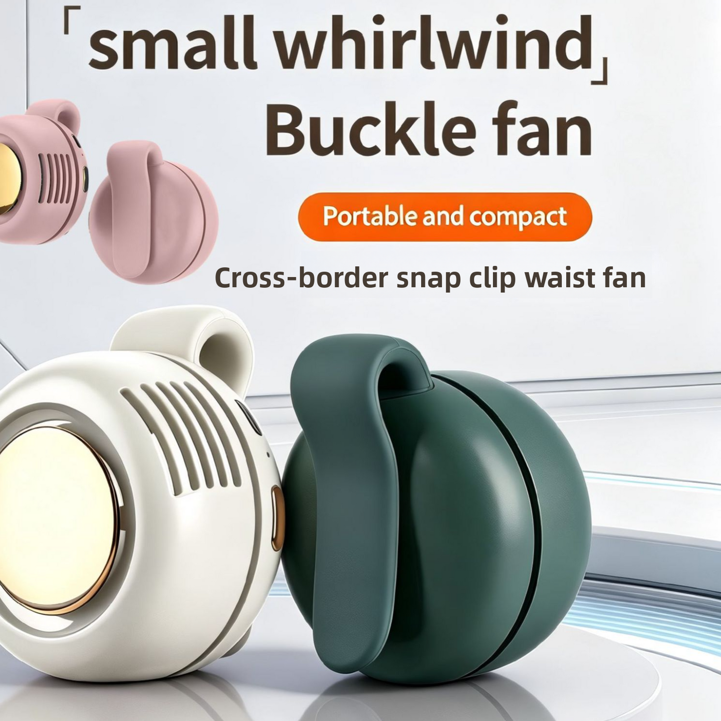 Bladeless Neck Hanging Mini Fan with Clip